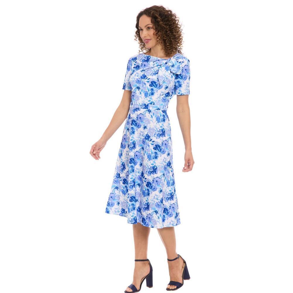 London Times Colleen in Watercolor Bouquet NWT Size 4